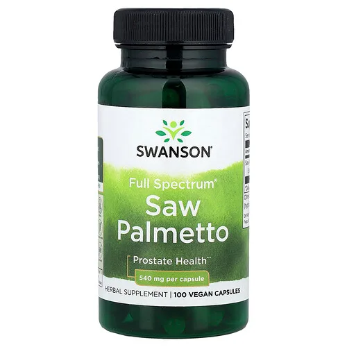 Swanson Vitamins, Full Spectrum®, Palma enana americana, 540 mg, 100 cápsulas veganas