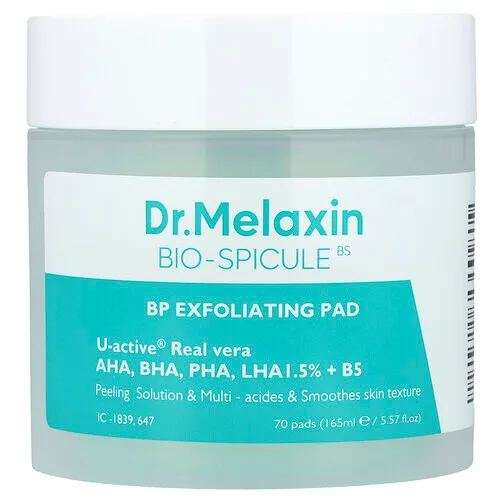Dr.Melaxin, Bio-Spicule, Almohadilla exfoliante, 70 almohadillas, 165 ml (5,57 oz. líq.)