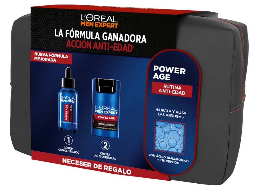 Men Expert Neceser Power Age Rutina en 2 pasos
