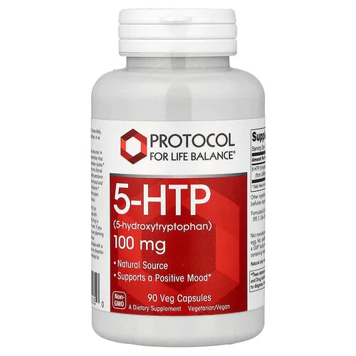 Protocol for Life Balance, 5-HTP, 100 mg, 90 cápsulas vegetales