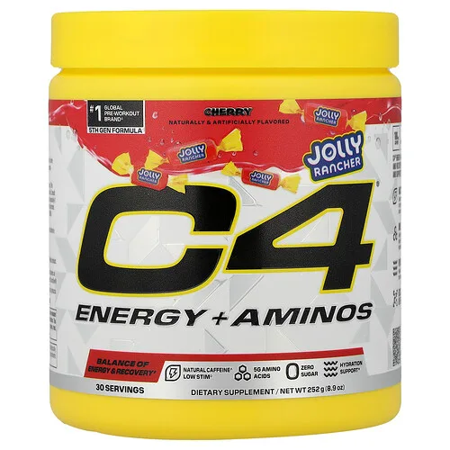 C4 / Cellucor, C4® Energy más aminoácidos, Cereza alegre ranchera, 252 g (8,9 oz)
