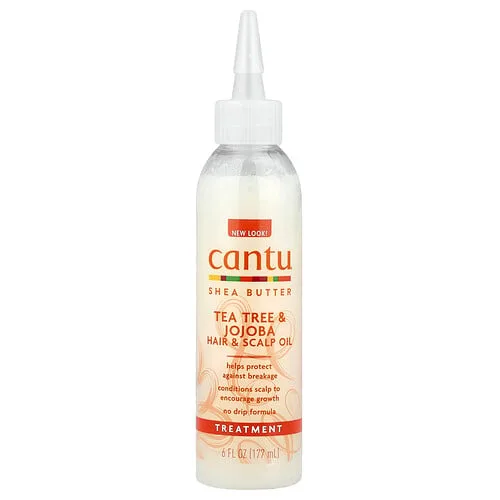 Cantu, Manteca de karité, Aceite de árbol del té y jojoba para el cabello y el cuero cabelludo, 177 ml (6 oz. líq.)