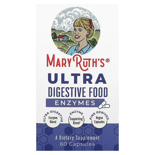 MaryRuth's, Enzimas alimentarias ultradigestivas, 60 cápsulas